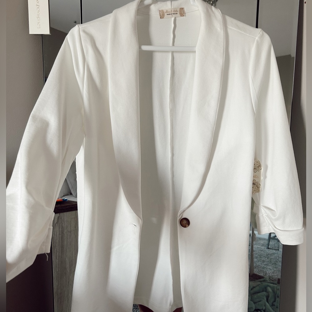 NWT IN WHITE altard state arden blazer-in WHITE